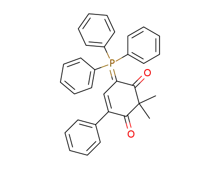 Molecular Structure of 88299-52-9 (4-Cyclohexene-1,3-dione,
2,2-dimethyl-4-phenyl-6-(triphenylphosphoranylidene)-)