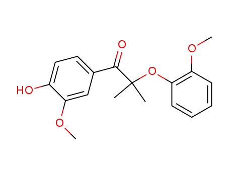 1-(4-hydroxy-3-methoxyphenyl)-2-(2-methoxyphenoxy)-2-methylpropanone