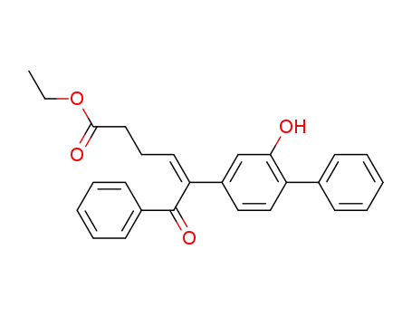 Molecular Structure of 102948-56-1 (5-(2-hydroxy-biphenyl-4-yl)-6-oxo-6-phenyl-hex-4-enoic acid ethyl ester)