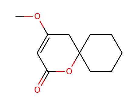 Molecular Structure of 1658-21-5 (1-Oxaspiro[5.5]undec-3-en-2-one, 4-methoxy-)