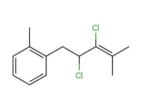 (2,3-dichloro-4-methylpent-3-en-1yl)-2-methylbenzene