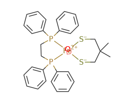 Fe(2,-dimethyl-1,3-propanedithiolate)(CO)<SUB>2</SUB>(dppe)