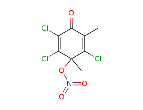 2,3,5-Trichloro-4,6-dimethyl-4-nitrooxy-cyclohexa-2,5-dienone