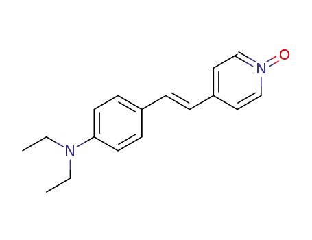 Molecular Structure of 94906-15-7 (<i>N</i>,<i>N</i>-diethyl-4-[2-(1-oxy-pyridin-4-yl)-vinyl]-aniline)