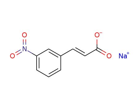 Molecular Structure of 83168-94-9 (2-Propenoic acid, 3-(3-nitrophenyl)-, sodium salt, (E)-)