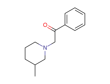 Molecular Structure of 17721-99-2 (Ethanone, 2-(3-methyl-1-piperidinyl)-1-phenyl-)