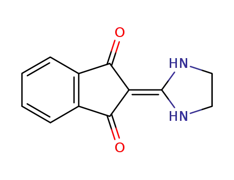 Molecular Structure of 63786-71-0 (1H-Indene-1,3(2H)-dione, 2-(2-imidazolidinylidene)-)