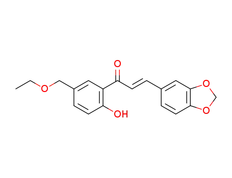 2-Propen-1-one,
3-(1,3-benzodioxol-5-yl)-1-[5-(ethoxymethyl)-2-hydroxyphenyl]-, (2E)-