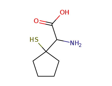 Molecular Structure of 108895-85-8 (Cyclopentaneacetic acid, -alpha--amino-1-mercapto- (9CI))