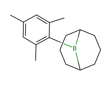 Molecular Structure of 65481-78-9 (9-Borabicyclo[3.3.1]nonane, 9-(2,4,6-trimethylphenyl)-)