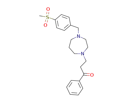 1-Propanone,
3-[hexahydro-4-[[4-(methylsulfonyl)phenyl]methyl]-1H-1,4-diazepin-1-yl]-
1-phenyl-