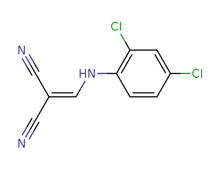 Molecular Structure of 24128-34-5 (Propanedinitrile, [[(2,4-dichlorophenyl)amino]methylene]-)