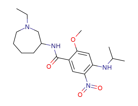N-(1-Ethyl-azepan-3-yl)-4-isopropylamino-2-methoxy-5-nitro-benzamide