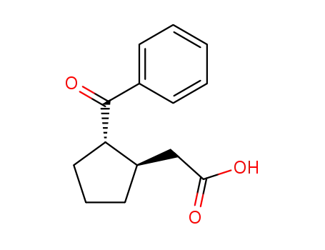 (+/-)-(<i>trans</i>-2-benzoyl-cyclopentyl)-acetic acid