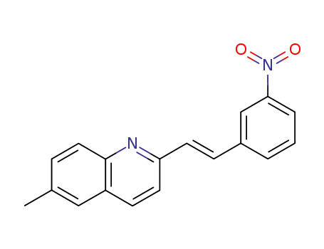 Molecular Structure of 67866-68-6 (6-methyl-2-(3-nitro-styryl)-quinoline)