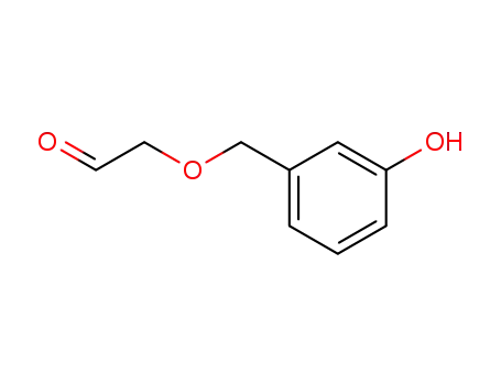 Molecular Structure of 143536-49-6 (Acetaldehyde, [(3-hydroxyphenyl)methoxy]-)