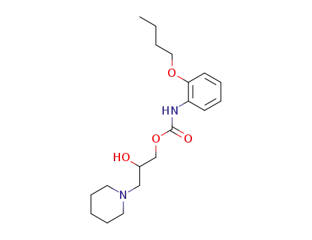 (2-butoxy-phenyl)-carbamic acid-(2-hydroxy-3-piperidino-propyl ester)