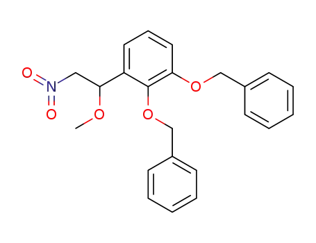1,2-bis-benzyloxy-3-(1-methoxy-2-nitro-ethyl)-benzene