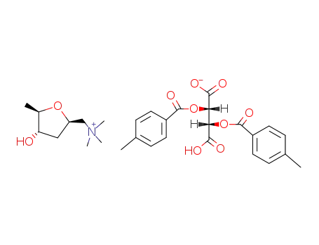 [(2<i>R</i>)-(4<i>c</i>-hydroxy-5<i>t</i>-methyl-(2<i>rH</i>)-tetrahydro-furfuryl)-trimethyl-ammonium; di-<i>O</i>-<i>p</i>-toluoyl-D<sub>g</sub>-hydrogentartrate