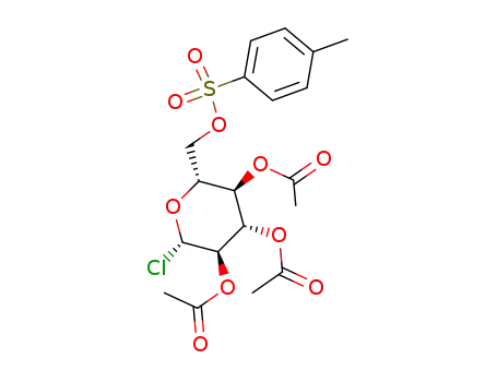 <i>O</i><sup>2</sup>,<i>O</i><sup>3</sup>,<i>O</i><sup>4</sup>-triacetyl-<i>O</i><sup>6</sup>-(toluene-4-sulfonyl)-β-D-glucopyranosyl chloride