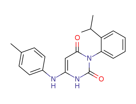 2,4(1H,3H)-Pyrimidinedione,
3-[2-(1-methylethyl)phenyl]-6-[(4-methylphenyl)amino]-