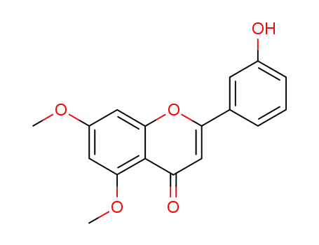 Molecular Structure of 743430-86-6 (2-(3-hydroxy-phenyl)-5,7-dimethoxy-chromen-4-one)