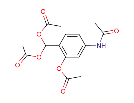 2-acetoxy-4-acetylamino-1-diacetoxymethyl-benzene