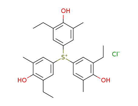 tris-(3-ethyl-4-hydroxy-5-methyl-phenyl)-sulfonium ; chloride