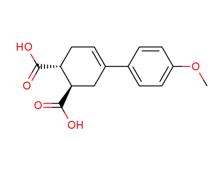 (+/-)-4-(4-methoxy-phenyl)-cyclohex-4-ene-1<i>r</i>,2<i>t</i>-dicarboxylic acid