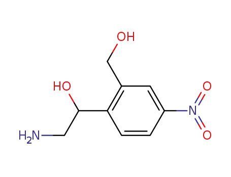2-(2-amino-1-hydroxy-ethyl)-5-nitro-benzyl alcohol