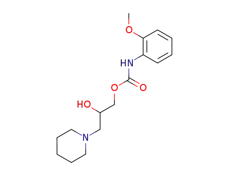 Molecular Structure of 113455-45-1 ((2-methoxy-phenyl)-carbamic acid-(2-hydroxy-3-piperidino-propyl ester))