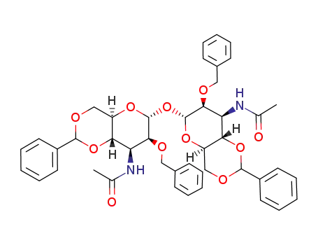 N-[(4aR,6R,7S,8S,8aS)-6-((4aR,6R,7S,8S,8aS)-8-Acetylamino-7-benzyloxy-2-phenyl-hexahydro-pyrano[3,2-d][1,3]dioxin-6-yloxy)-7-benzyloxy-2-phenyl-hexahydro-pyrano[3,2-d][1,3]dioxin-8-yl]-acetamide