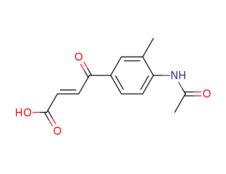 4-oxo-4-(4-acetylamino-3-methyl-phenyl)-<i>trans</i>-crotonic acid