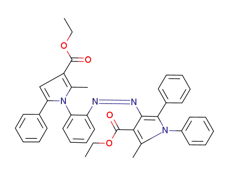 4-[2-(3-Ethoxycarbonyl-2-methyl-5-phenyl-pyrrol-1-yl)-phenylazo]-2-methyl-1,5-diphenyl-1H-pyrrole-3-carboxylic acid ethyl ester