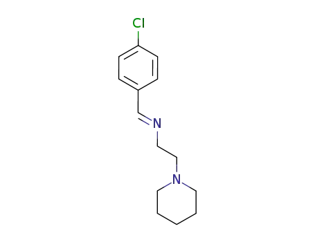 Molecular Structure of 100792-41-4 ((4-chloro-benzylidene)-(2-piperidino-ethyl)-amine)