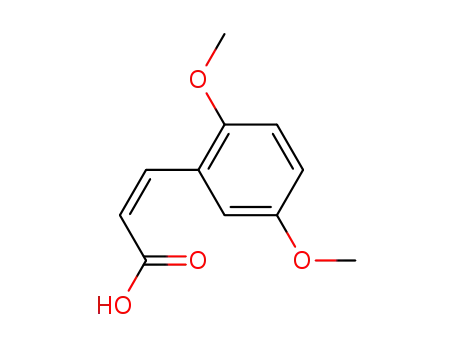 Molecular Structure of 38489-73-5 (2,5-dimethoxy-<i>cis</i>-cinnamic acid)