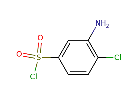Molecular Structure of 62720-56-3 (3-amino-4-chloro-benzenesulfonyl chloride)