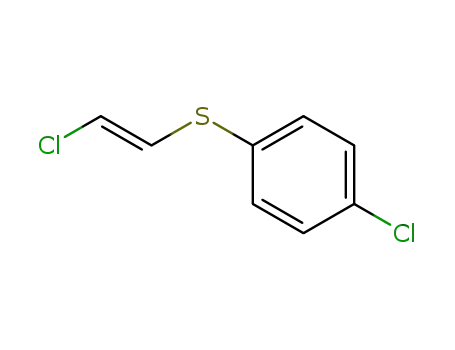 Molecular Structure of 57991-94-3 (Benzene, 1-chloro-4-[(2-chloroethenyl)thio]-, (E)-)