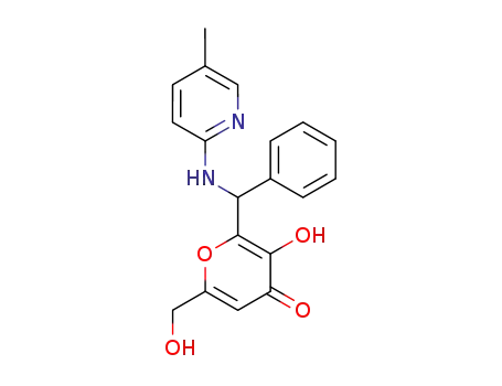 3-hydroxy-6-hydroxymethyl-2-[α-(5-methyl-[2]pyridylamino)-benzyl]-pyran-4-one