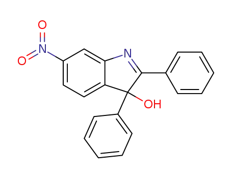 Molecular Structure of 39977-84-9 (6-nitro-2,3-diphenyl-3<i>H</i>-indol-3-ol)