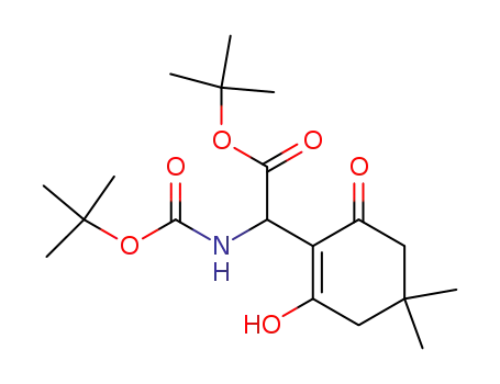 t-butyl 2-(t-butoxycarbonylamino)-2-(1-hydroxy-5,5-dimethyl-3-oxocyclohexen-2-yl)acetate