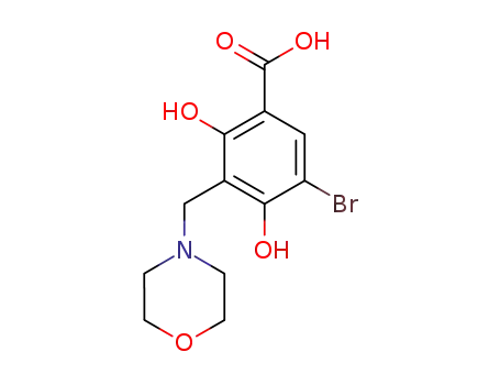 5-bromo-2,4-dihydroxy-3-morpholinomethyl-benzoic acid