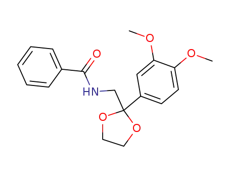<i>N</i>-[2-(3,4-dimethoxy-phenyl)-[1,3]dioxolan-2-ylmethyl]-benzamide