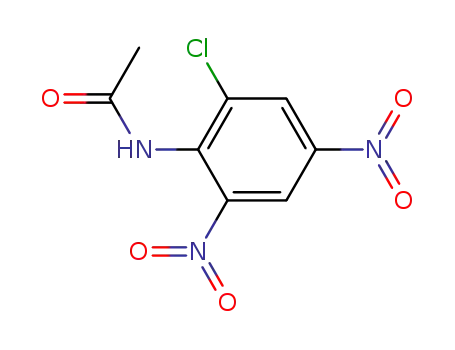 Molecular Structure of 89894-26-8 (acetic acid-(2-chloro-4,6-dinitro-anilide))
