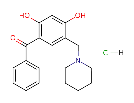 2,4-dihydroxy-5-piperidinomethyl-benzophenone; hydrochloride