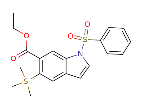 1H-Indole-6-carboxylic acid, 1-(phenylsulfonyl)-5-(trimethylsilyl)-, ethyl
ester