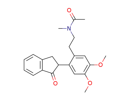 N-{2-[4,5-Dimethoxy-2-(1-oxo-indan-2-yl)-phenyl]-ethyl}-N-methyl-acetamide