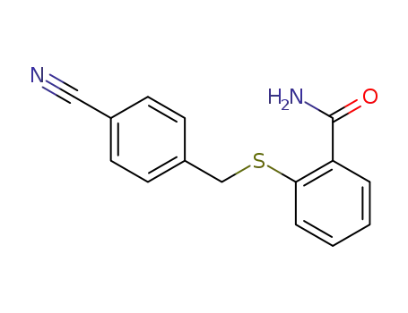 2-(4-cyano-benzylsulfanyl)-benzoic acid amide