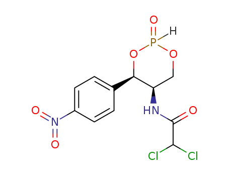 Molecular Structure of 106234-77-9 (dichloroacetic acid-[(5<i>R</i>)-4<i>c</i>-(4-nitro-phenyl)-2-oxo-2λ<sup>5</sup>-[1,3,2]dioxaphosphinan-5<i>r</i>-ylamide])
