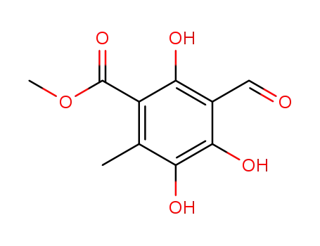 3-formyl-2,4,5-trihydroxy-6-methyl-benzoic acid methyl ester